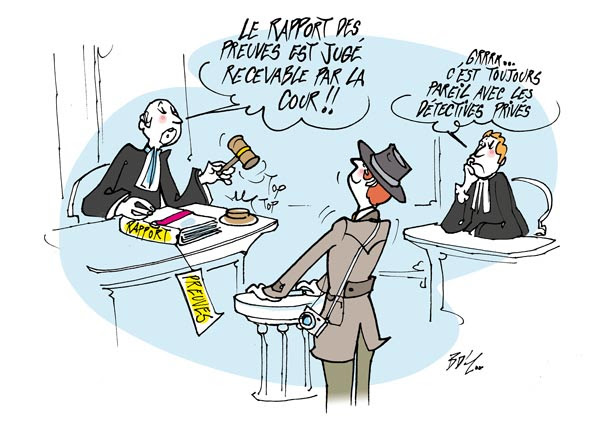 Un juge indique le rapport des preuves est jugé recevable